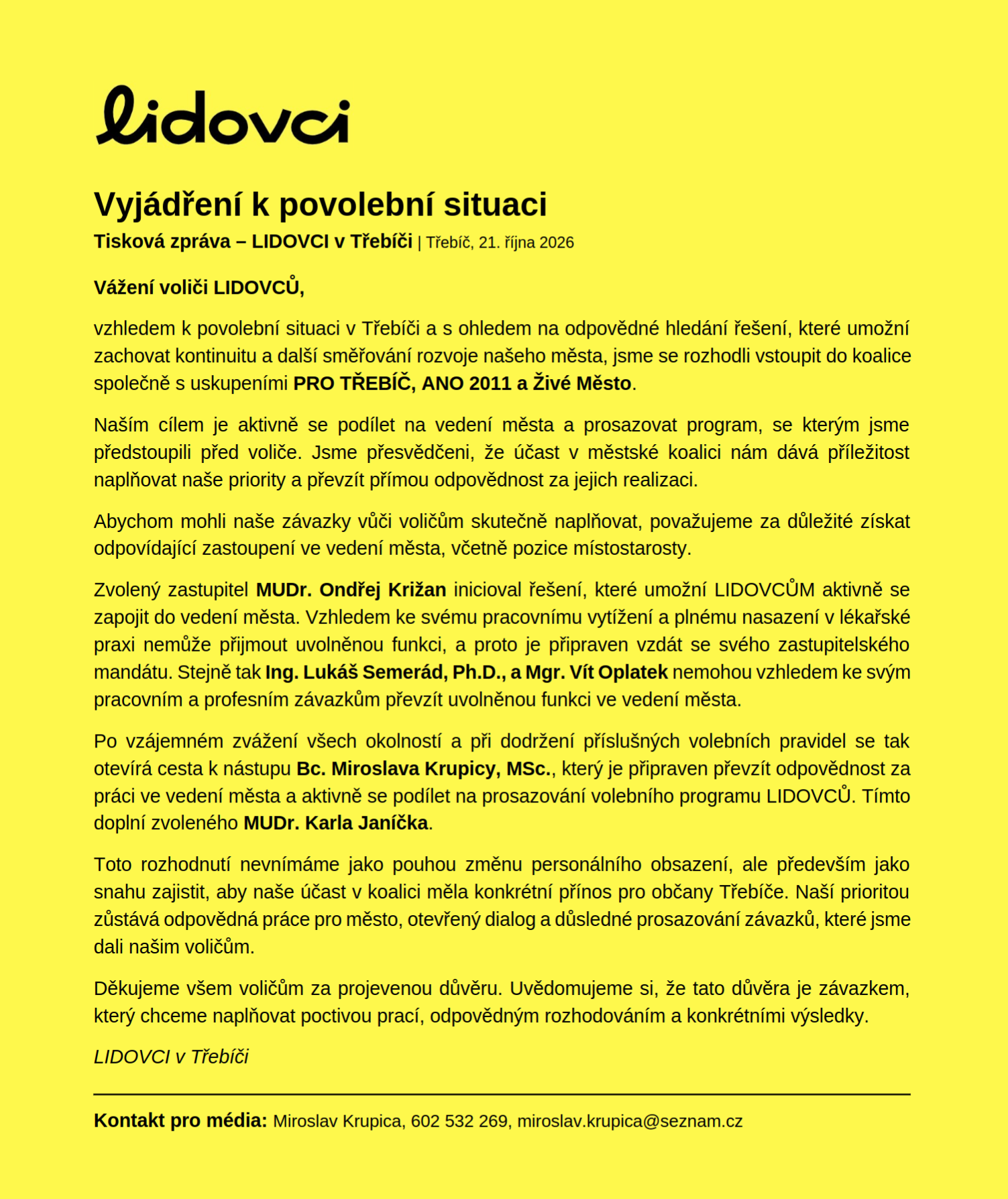 Povolební situace